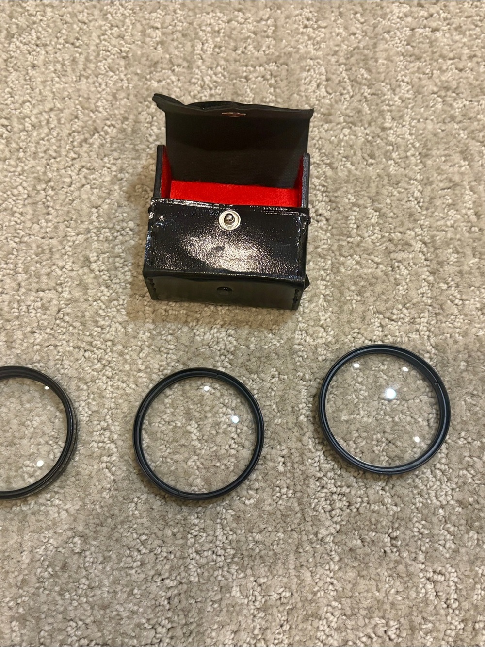 Vivitar 52mm Close-Up Lens Filter Set No 1 2 4 Macro w/ Case Japan